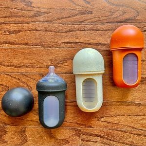NWOT · Set of 3 Boon NURSH Reusable Silicone Baby Bottles